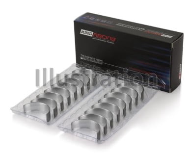 Calico Coatings CB743HXN H-Series Connecting Rod Bearing Standard Extra Oil Clearance Narrowed, Coated for Big Block Chevy