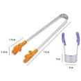 thumbnail image 2 of Baohd 4pcs Color Random Mini food clip Silicone mini silicon hand shape steel food clip mini Hand Shape Pancakes Cookies Tongs Serving Clips Kitchen Gadgets, 2 of 7