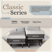 Sven & Son Classic Adjustable Bed Frame and 14in Hybrid Spring Matt Medium-Soft, Zero G - Split King