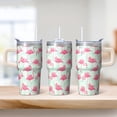 thumbnail image 2 of 20OZ Flamingo Stainless Steel Tumbler with Ergonomic Handle Insulated Coffee Mug Cup BPA Free Sweat Proof Ideal for Commute Travel Home Gifts for Women Girls on Birthday Christmas Summer, 2 of 6