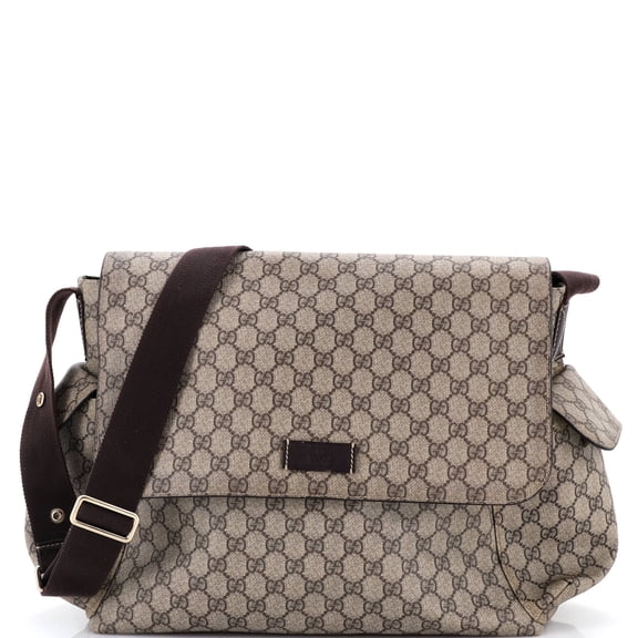 Pre-Owned Diaper Bag GG Coated Canvas By Rebag