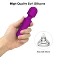 thumbnail image 6 of TLUDA Personal Wand Massager for Women, Rechargeable Handheld Mini Massager for Neck Back Shoulder,Purple, 6 of 8