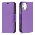thumbnail image 6 of Allytech Wallet Case Cover for Apple iPhone 12 Mini 5.4-inch, Premium PU Leather Folio Flip Kickstand Credit Cards Holoder Hand Wrist Strap TPU Back Cover for Apple iPhone 12 mini, Violet, 6 of 6