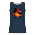 thumbnail image 4 of PNTUTB Men's Summer Beach Casual Fashion Print Crew Neck Loose Comfortable Sleeveless Tank Tops, 4 of 6