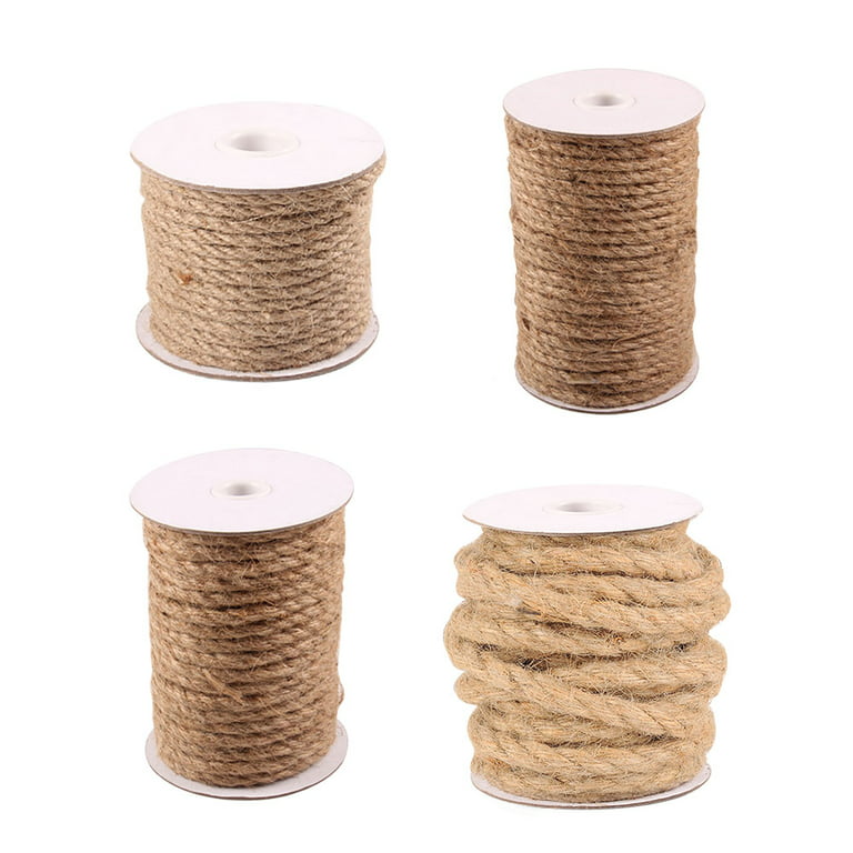10MM 10Meters Rustic Wedding Decoration Jute Twine Thin Twisted