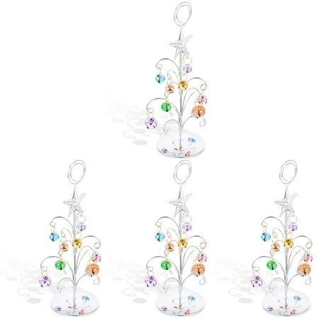 

NUOLUX 4pcs Christmas Tree Table Number Holder Photo Picture Clip Seating Table Number Holder