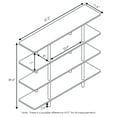 thumbnail image 3 of Furinno Turn-N-Tube 4-Tier Wide Display Shelf, French Oak/Black, 3 of 4