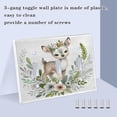 thumbnail image 4 of 2 Gang Light Switch Cover Plate Watercolor Deer with Bouquet Wall Plate Decorate Electrical Outlet Cover Plates 4.56”x4.48”, 4 of 8