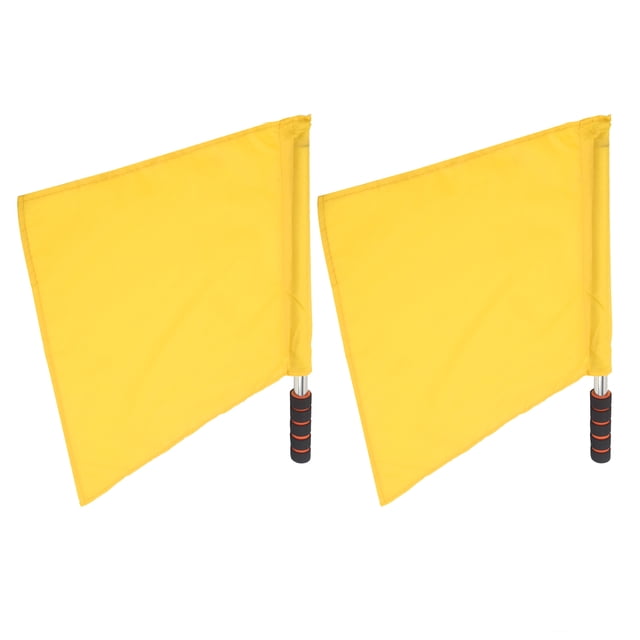Competition Linesman Flag, Linesman Flag Stainless Steel For Football For Soccer Jaune