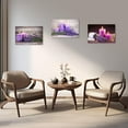 thumbnail image 4 of ZHONGYUTONG Spa Bathroom Wall Decor Purple Lavender Candles on Wood Board Canvas Picture Prints Zen Relaxing Farmhouse Artwork for Meditation Room Framed (12.00" x 18.00"), 4 of 6