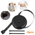 thumbnail image 1 of LNGOOR 2PCS Measure Tape,Soft Tape Measure for Body Sewing Fabric Tailor Cloth Craft Measurement Tape，60 Inch/1.5M Black Retractable Dual Sided Measure Tape, 1 of 7