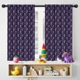 thumbnail image 5 of Blackout Kids Curtains,Dark Purple Cartoon Unicorn Pattern Childrens Insulated Curtains Set Of 2,Bedroom Essentials,Toddler Room Decor 42"x54", 5 of 5