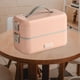thumbnail image 1 of Fiambrera eléctrica multifunción con calefacción, fiambrera portátil horno microondas, ol , herramientas, accesorios para el hogar, - Rosado Macarena Calentar loncheras, 1 of 7