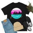 thumbnail image 4 of Cypher Sage Miami South Beach Skyline Shirt - Mens Heavy Cotton Tee Shirt, 4 of 7