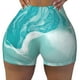 thumbnail image 2 of Fotbe Teal Turquoise 1 Shorts Sin Costuras – Shorts Deportivos de Cintura Alta para Mujer, Elásticos para Gimnasio, Yoga, Running o Ciclismo-XX-Large, 2 of 8
