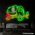 thumbnail image 2 of Craftnamesign Gecko Cute Neon Sign for Bedroom Men Cave Animal Shop Wall Decor, 2 of 4