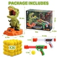 thumbnail image 6 of JoyStone Moveable Dinosaur Shooting Game Toy for Kids, Shooting Target with 2 Pump Blasters, 36 Foam Balls and LCD Score Record, 6 of 10