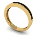 thumbnail image 2 of 0.84 ct Brilliant Princess Cut Natural Onyx 14k Yellow Gold Stackable Band SZ 9.5, 2 of 6