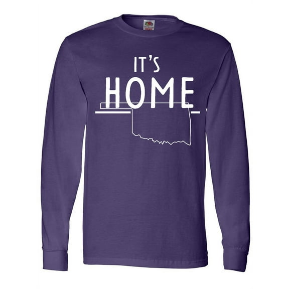Inktastic It's Home- State of Oklahoma Outline Long Sleeve T-Shirt