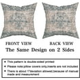 thumbnail image 4 of Merry-XMAS Housse de Coussin Décorative en Coton Bohème Gris 20"X20 Pouces, Fermeture Éclair Invisible (Lot de 2), 4 of 6
