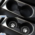 thumbnail image 3 of 2pcs Universal Car Cup Coaster,2.75 Inch Dog Paw Car Cup Holder Insert Mat Pad Set (b-2-v), 3 of 4