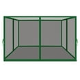 thumbnail image 5 of Sunny 10'Lx6.4'W Replacement Mosquito Netting for 10'x10' Folding Gezebo (Mesh Sidewalls ONLY), w/Zipper, 4 Pack (Green), 5 of 9