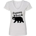 thumbnail image 3 of Inktastic Granny Bear in Black Women's V-Neck T-Shirt, 3 of 5