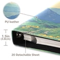 thumbnail image 3 of FORMRS 3 Ring Photo Album 4"x6" Self Adhesive Large Capacity PU Leather Cover, Retro Mountain, 3 of 8