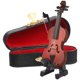 thumbnail image 1 of Adornos para violín Modelos de violín en miniatura Arco de violín Cosas pequeñas Modelo de violín en miniatura, 1 of 6