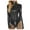 Black, variant on Women's Shiny PVC Leather Jumpsuit Mock Neck Long Sleeve Leotard Sexy Yoga Fitness Bodysuit