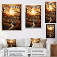 thumbnail image 4 of Designart "Countryside Autumnal Canopy Collage II" Landscape & Nature Floater Framed Wall Decor, 4 of 7