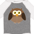 thumbnail image 4 of Inktastic Owl Fat Brown Boys or Girls Long Sleeve Baby Bodysuit, 4 of 5