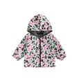 thumbnail image 1 of Chaqueta infantil con bolsillos, estampado de camuflaje, cierre de cremallera frontal, capucha y manga larga., 1 of 9