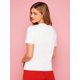thumbnail image 3 of Heart-shaped sequined crew neck T-shirt, plain cotton Tee For Adult, Men, Women, Teen, Teenager, Adolescent, Youth, 3 of 5