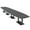 Asian Night w/Matte Black Base no Electric, variant on 20 Person Modular Arc Boat Powered Conference Table Black Bases 20 Ft
