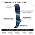 thumbnail image 2 of Pofeuu Vintage Colorful Patterned Dolphin Print Compression Socks for Women & Men Circulation - Best Support for Nurses,Running,Athletic,Sports, 2 of 7