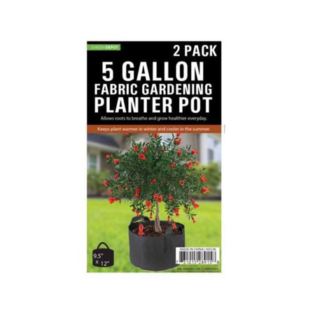 Kole Imports HX538-4 5 gal Fabric Gardening Planter Pot - Pack of 4