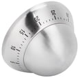 thumbnail image 3 of Kitchen Cooking Timer Stainless Steel Mechanical Timer Reminder Time Management ToolsRound, 3 of 15