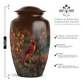 thumbnail image 3 of Cardinal Bird Funeral Urn for Adult Male – Decorative Memorial Urns for Human Ashes Man – Moon Large Urns for Mom and Dad – Burial Urn for Ashes for Daughter and Son – 10 Inch, 4 Keepsake, 3 of 7