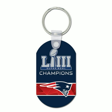 New England Patriots WinCraft Super Bowl LIII Champions Aluminum Key Ring - No