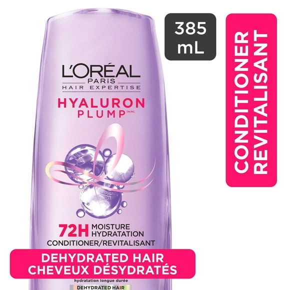 L'Oréal Paris Hair Expertise Hyaluron Plump Revitalisant avec Acide Hyaluronique, 385ml