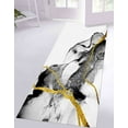 thumbnail image 4 of Bridesmaid Gift Rug, Alcohol Ink Rugs, 3D Printed Rug, Gift Rug, Black Marble Rugs, Luxury Marble Rugs, Modern Rugs, Dining Room Rug, 1.7'x2.3' - 50x70 cm, 4 of 4