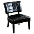thumbnail image 3 of Faux Leather Chair In Black With Oversized Comfortable Seating Zone For Maximum Comfort, 3 of 3