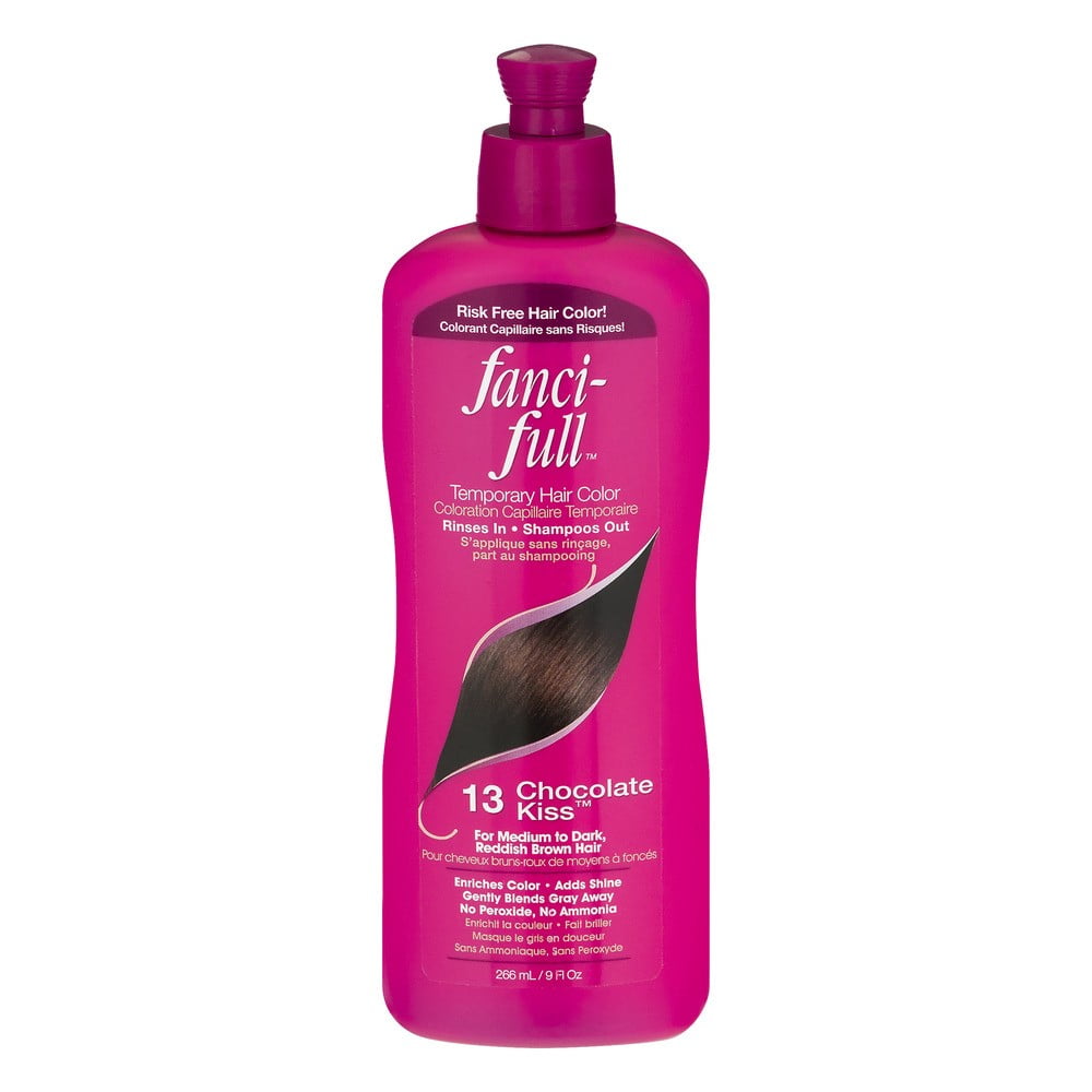 FanciFull Temporary Hair Color Chocolate Kiss, 9.0 FL OZ