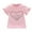 Pink, variant on Little Girls Cute Graphic Tees Short Sleeve Versatile Tshirt Tops