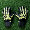 thumbnail image 3 of Guantes de portero de fútbol para niños, regalo para portero, fútbol juvenil, para hombre, edad junior, PU Negro Amarillo 8, 3 of 8