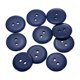 thumbnail image 1 of Uxcell 10Pcs Botón de costura de resina, 20mm Botones redondos de 2 agujeros para manualidades Azul Medianoche, 1 of 6
