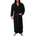 thumbnail image 1 of Mens Fleece Hooded Soft Bathrobe, 1 of 1