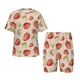 thumbnail image 1 of Fotbe Strawberries Pijama Estampada de 2 Piezas para Niños – Ropa de Dormir de Manga Corta Cómoda para Niños y Niñas, Camiseta y Shorts de Algodón-Large, 1 of 6