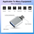 thumbnail image 2 of Feylan 3pcs USB 3.0 Type-C OTG Adapter Type C USB C Male To USB Female Converter For Macbook Xiaomi Samsung S20 USBC OTG Connector, 2 of 6